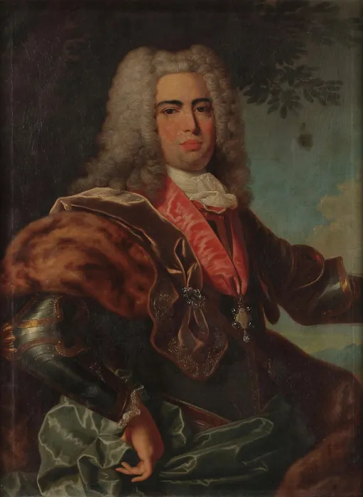 Framed Print : Portrait of King John V of Portugal (1689-1750), First half of the 18th century. Creator: Leoni, Carlos Antonio (1701-c. 1777) Framed Print : Portrait of King John V of Portugal (1689-1750), First half of the 18th century. Creator: Leoni, Carlos Antonio (1701-c. 1777)