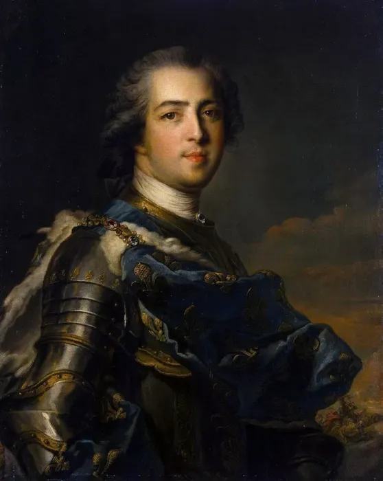 Framed Print : Portrait of the King Louis XV, (1710-1774), 1745 Framed Print : Portrait of the King Louis XV, (1710-1774), 1745