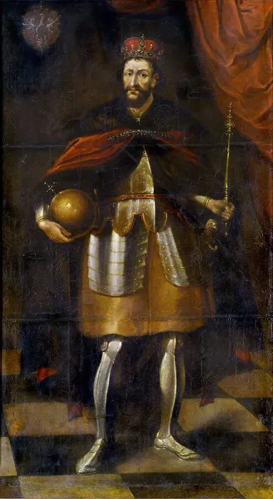 Framed Print : Portrait of King Wladyslaw II. Jagiello, 1677. Artist: Trycjusz (Tricius or Tretko), Jan (ca 1620-1692) Framed Print : Portrait of King Wladyslaw II. Jagiello, 1677. Artist: Trycjusz (Tricius or Tretko), Jan (ca 1620-1692)