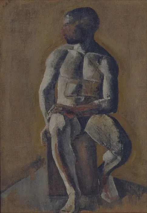 Framed Print : Portrait of Kirill Zdanevich (1892-1969), 1910s. Artist: Le Dantyu, Mikhail Vasilyevich (1891-1917)