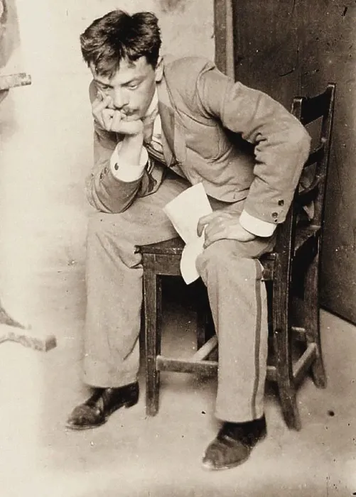 Framed Print : Portrait of Koloman Moser, 1898. Creator: Unknown photographer Framed Print : Portrait of Koloman Moser, 1898. Creator: Unknown photographer