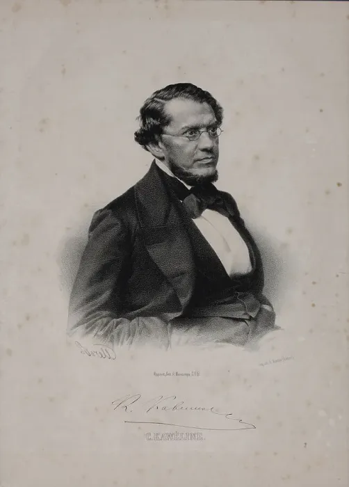 Framed Print : Portrait of Konstantin Dmitrievich Kavelin (1818-1885), 1860s Framed Print : Portrait of Konstantin Dmitrievich Kavelin (1818-1885), 1860s