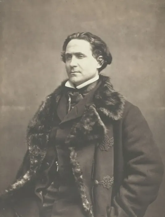 Framed Print : Portrait of La Fontaine, c. 1854-1860. Creator: Nadar Framed Print : Portrait of La Fontaine, c. 1854-1860. Creator: Nadar
