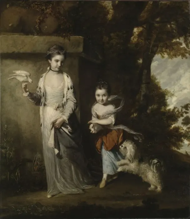 Framed Print : Portrait of the Ladies Amabel and Mary Jemima Yorke, c. 1761. Creator: Joshua Reynolds (British Framed Print : Portrait of the Ladies Amabel and Mary Jemima Yorke, c. 1761. Creator: Joshua Reynolds (British