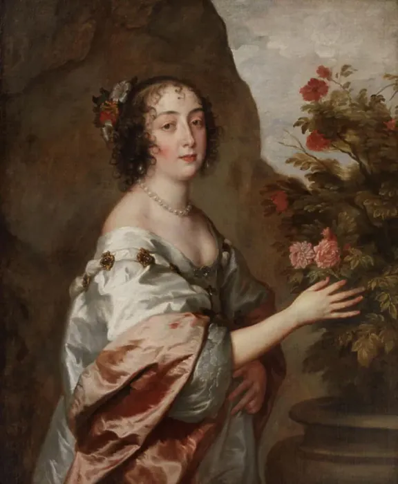 Framed Print : Portrait of a Lady, 1638-1640. Creators: Studio of Sir Peter Lely, Anthony van Dyck Framed Print : Portrait of a Lady, 1638-1640. Creators: Studio of Sir Peter Lely, Anthony van Dyck