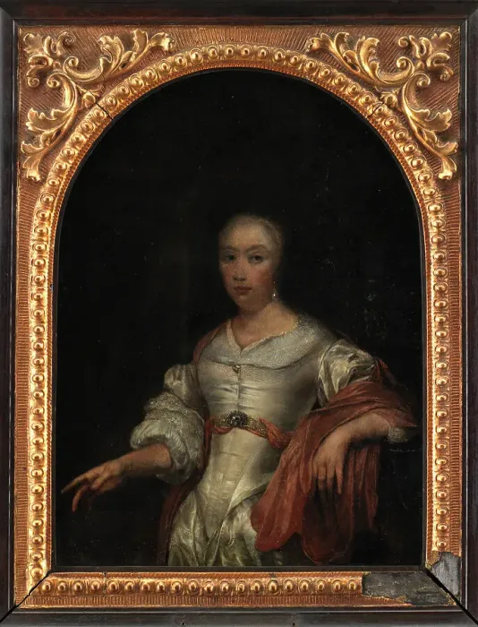 Framed Print : Portrait of a Lady, 1650-1681. Creator: Frans van Mieris Framed Print : Portrait of a Lady, 1650-1681. Creator: Frans van Mieris