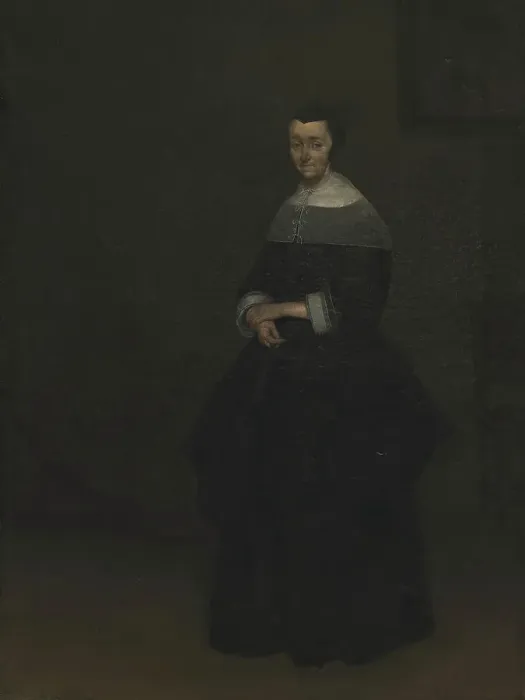 Framed Print : Portrait of a Lady, 1660-1664. Creator: Gerard ter Borch Framed Print : Portrait of a Lady, 1660-1664. Creator: Gerard ter Borch