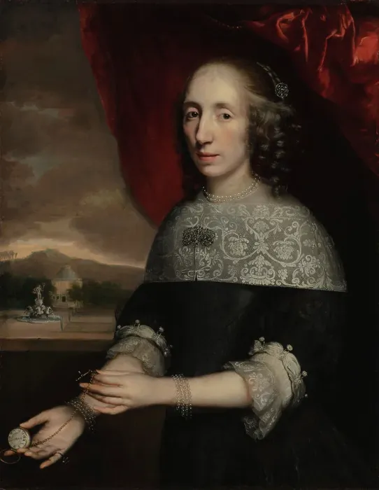 Framed Print : Portrait of a lady, 1660-1679. Creator: Jacobus Levecq Framed Print : Portrait of a lady, 1660-1679. Creator: Jacobus Levecq
