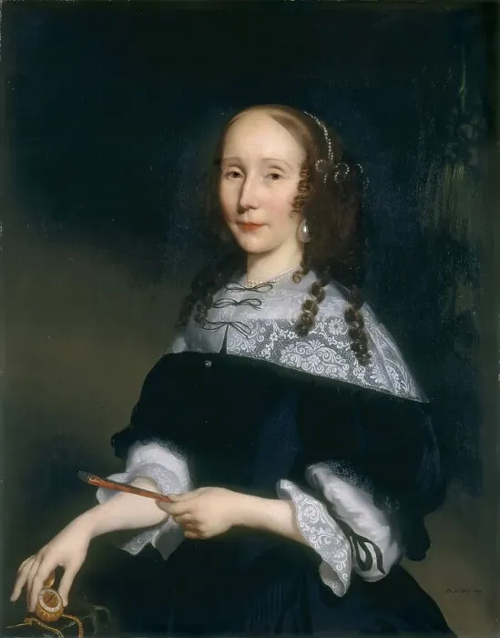 Framed Print : Portrait of a Lady, 1667. Creator: Nicolaes Maes Framed Print : Portrait of a Lady, 1667. Creator: Nicolaes Maes