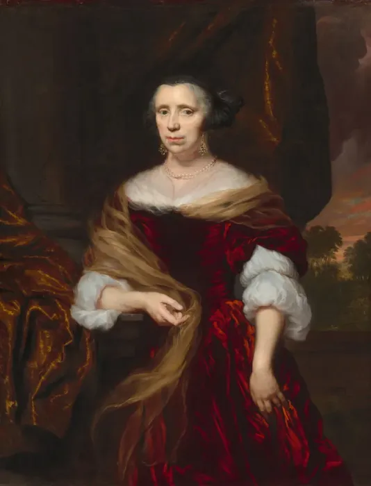 Framed Print : Portrait of a Lady, 1676. Creator: Nicolaes Maes Framed Print : Portrait of a Lady, 1676. Creator: Nicolaes Maes