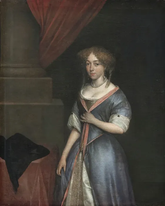 Framed Print : Portrait of a Lady, 1677-1681. Creator: Gerard ter Borch Framed Print : Portrait of a Lady, 1677-1681. Creator: Gerard ter Borch