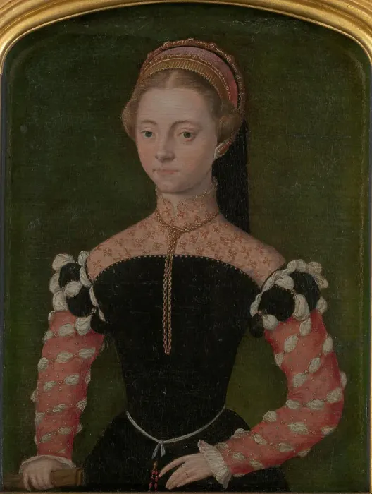 Framed Print : Portrait of a Lady, 16th century. Creator: Hemessen, Catharina, van (1527 / 28-after 1580) Framed Print : Portrait of a Lady, 16th century. Creator: Hemessen, Catharina, van (1527 / 28-after 1580)