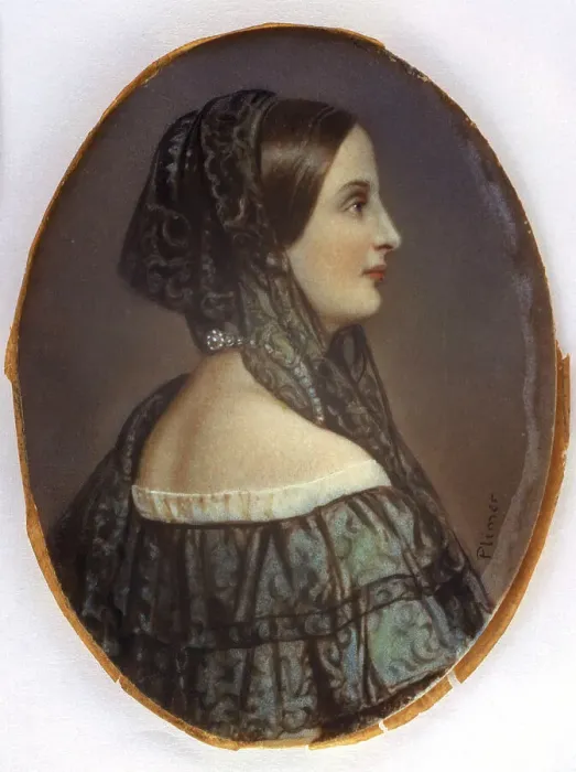 Framed Print : Portrait of a lady, 1763-1837. Creator: Andrew Plimer Framed Print : Portrait of a lady, 1763-1837. Creator: Andrew Plimer