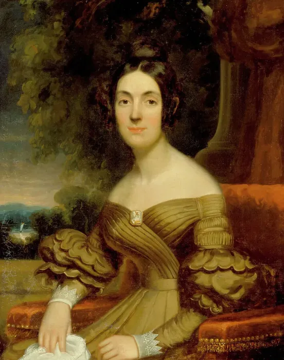 Framed Print : Portrait of a Lady, 1835. Creator: Frederick R. Spencer Framed Print : Portrait of a Lady, 1835. Creator: Frederick R. Spencer