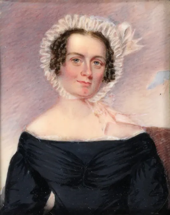 Framed Print : Portrait of a Lady, 1837. Creator: Samuel Broadbent Framed Print : Portrait of a Lady, 1837. Creator: Samuel Broadbent
