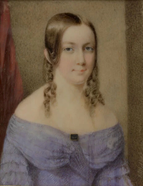 Portrait of a Lady, 1842. Creator: Edward Dalton Marchant