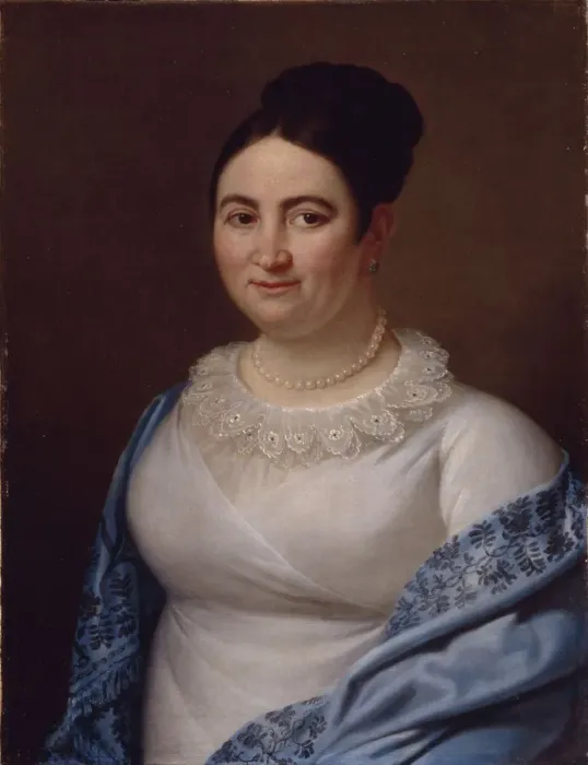 Framed Print : Portrait of a Lady, 1855. Artist: Anonymous Framed Print : Portrait of a Lady, 1855. Artist: Anonymous