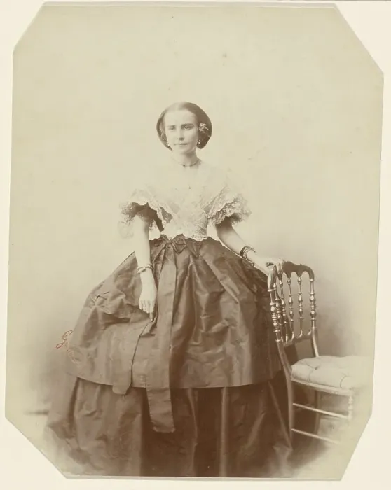 Framed Print : Portrait of a Lady, 1855. Creator: Gustave Le Gray Framed Print : Portrait of a Lady, 1855. Creator: Gustave Le Gray