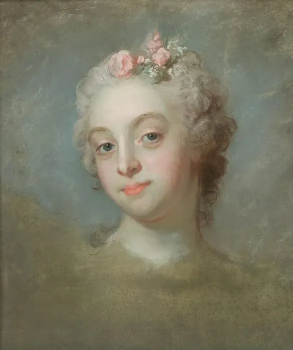 Framed Print : Portrait of a Lady, 18th century. Creator: Gustaf Lundberg Framed Print : Portrait of a Lady, 18th century. Creator: Gustaf Lundberg