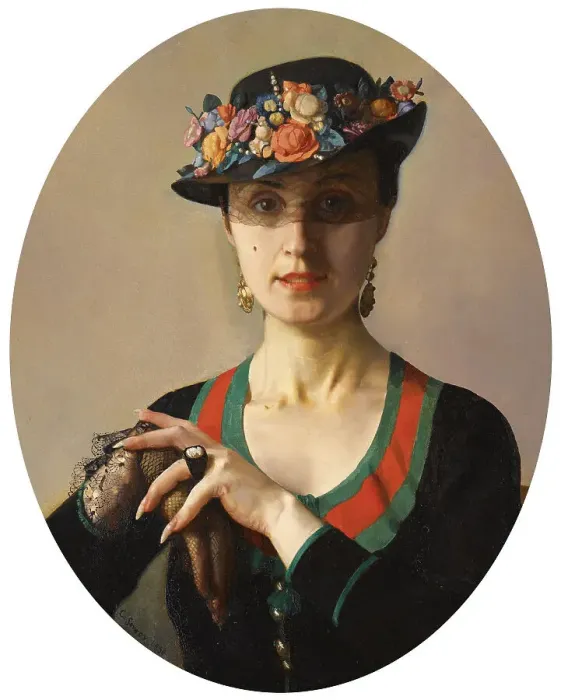 Framed Print : Portrait of a Lady, 1936. Artist: Somov, Konstantin Andreyevich (1869-1939) Framed Print : Portrait of a Lady, 1936. Artist: Somov, Konstantin Andreyevich (1869-1939)