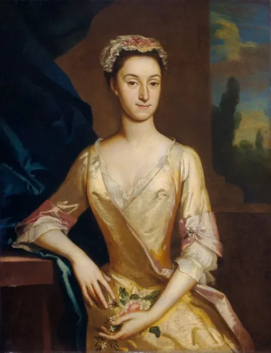 Framed Print : Portrait of a Lady, c. 1730 / 1735. Creator: Joseph Highmore Framed Print : Portrait of a Lady, c. 1730 / 1735. Creator: Joseph Highmore