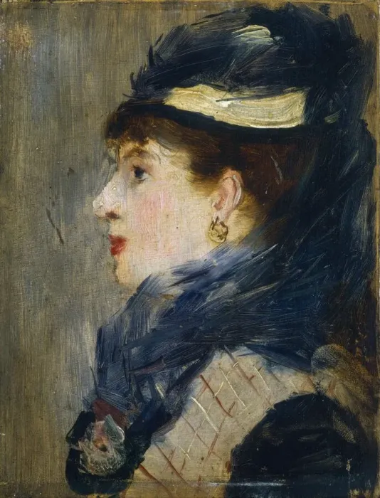 Framed Print : Portrait of a Lady, c. 1879. Creator: Edouard Manet Framed Print : Portrait of a Lady, c. 1879. Creator: Edouard Manet