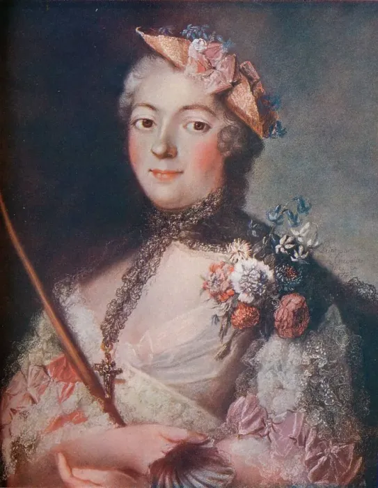 Framed Print : Portrait of a Lady, c18th century. Artist: Le Chevalier Framed Print : Portrait of a Lady, c18th century. Artist: Le Chevalier