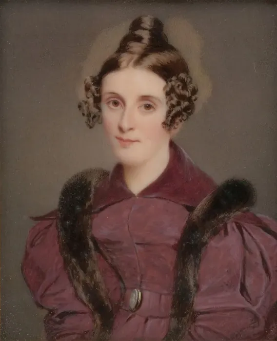 Framed Print : Portrait of a Lady, ca. 1835. Creator: Thomas Seir Cummings Framed Print : Portrait of a Lady, ca. 1835. Creator: Thomas Seir Cummings