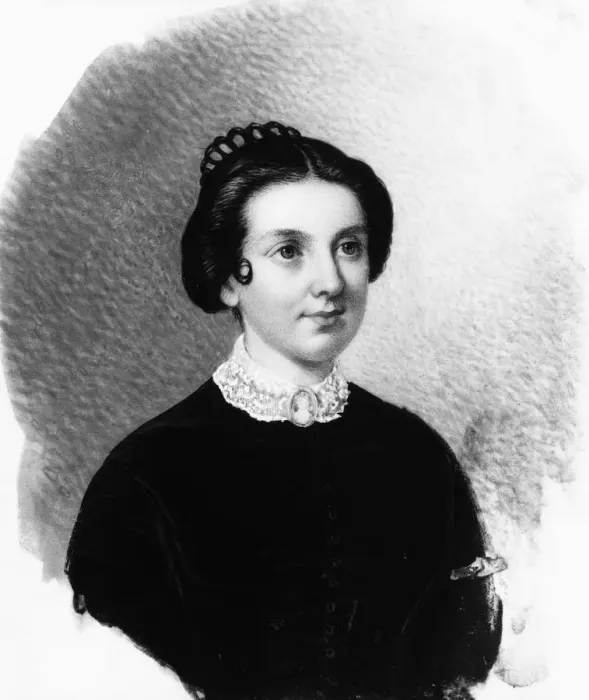Framed Print : Portrait of a Lady, ca. 1850. Creator: Unknown Framed Print : Portrait of a Lady, ca. 1850. Creator: Unknown