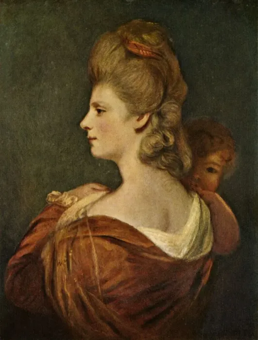 Framed Print : Portrait of Lady and Child, c1780, (c1912) Framed Print : Portrait of Lady and Child, c1780, (c1912)