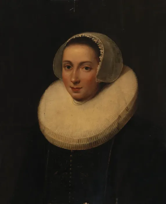 Framed Print : Portrait of a Lady, early 17th century? Creator: Paulus Moreelse Framed Print : Portrait of a Lady, early 17th century? Creator: Paulus Moreelse