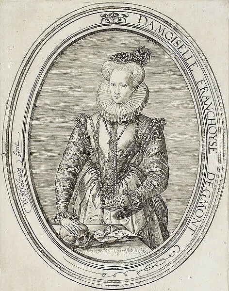Portrait of Lady Françoise van Egmond, 1580. Creator: Hendrik Goltzius