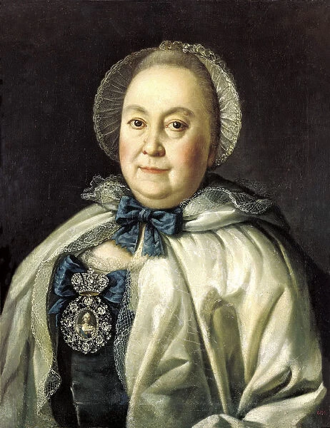 Portrait of the Lady-in-waiting Countess Maria A. Rumyantseva, (1698-1788), 1764. Artist: Aleksei Petrovich Antropov
