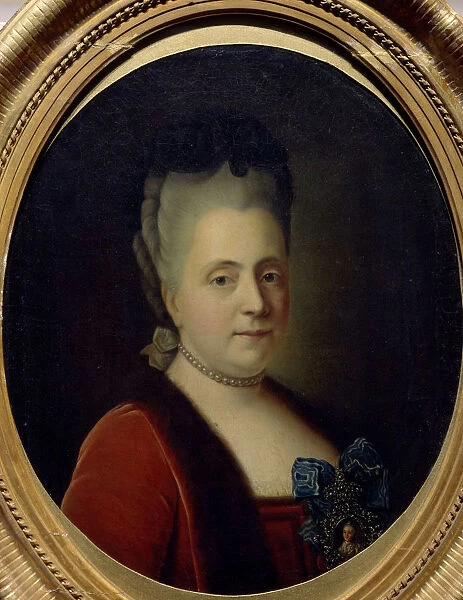 Portrait of the Lady-in-waiting Princess Daria Alexeyevna Golitsyna (1724-1798), 1772. Artist: Buchholz, Heinrich (1735-1780)
