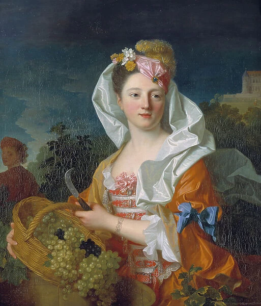Portrait of a Lady as Pomona, early 18th century. Creator: Jean Ranc