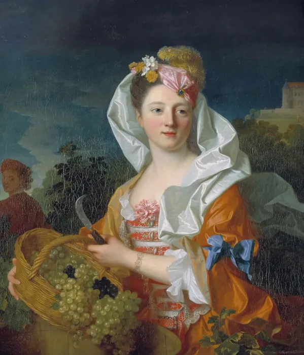 Framed Print : Portrait of a Lady as Pomona, early 18th century. Creator: Jean Ranc Framed Print : Portrait of a Lady as Pomona, early 18th century. Creator: Jean Ranc