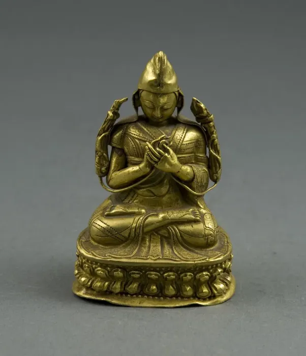 Framed Print : Portrait of Lama Tsongkhapa, 18th / 19th century. Creator: Unknown Framed Print : Portrait of Lama Tsongkhapa, 18th / 19th century. Creator: Unknown