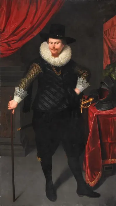 Framed Print : Portrait of Laurens Reael, c.1620. Creator: Cornelis Pietersz. van der Voort Framed Print : Portrait of Laurens Reael, c.1620. Creator: Cornelis Pietersz. van der Voort