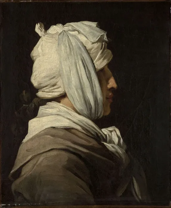 Framed Print : Portrait of Lemonnier with bandaged head, 1775 Framed Print : Portrait of Lemonnier with bandaged head, 1775