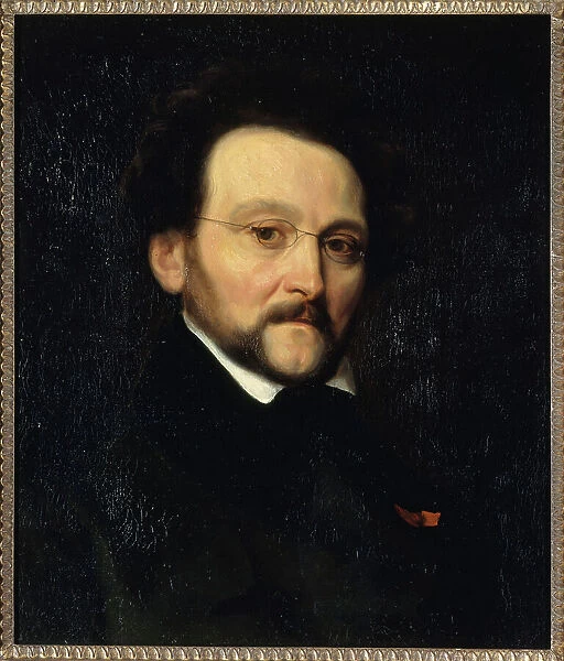 Portrait of Léon Cogniet (1794-1880), painter, c1840. Creator: Charles-Emile-Callande de Champmartin