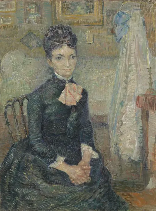 Framed Print : Portrait of Léonie Rose Charbuy-Davy, 1887. Creator: Gogh, Vincent, van (1853-1890) Framed Print : Portrait of Léonie Rose Charbuy-Davy, 1887. Creator: Gogh, Vincent, van (1853-1890)