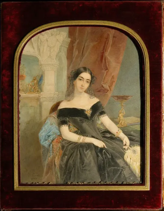 Framed Print : Portrait of Leonilla Ivanovna Baryatinskaya, Princess zu Sayn Wittgenstein (1816-1918), 1844 Framed Print : Portrait of Leonilla Ivanovna Baryatinskaya, Princess zu Sayn Wittgenstein (1816-1918), 1844