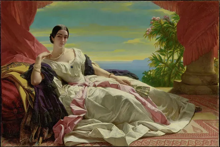 Framed Print : Portrait of Leonilla, Princess of Sayn-Wittgenstein-Sayn, 1843. Creator: Franz Xaver Winterhalter Framed Print : Portrait of Leonilla, Princess of Sayn-Wittgenstein-Sayn, 1843. Creator: Franz Xaver Winterhalter