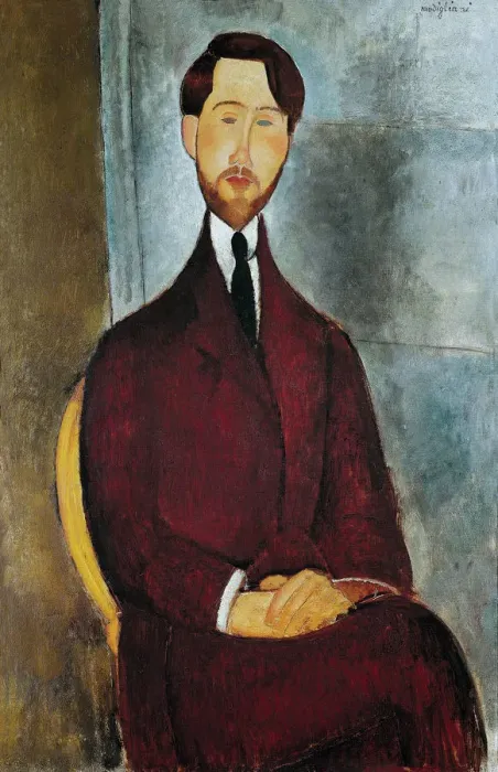 Framed Print : Portrait of Leopold Zborowski (1889-1932), 1919 Framed Print : Portrait of Leopold Zborowski (1889-1932), 1919