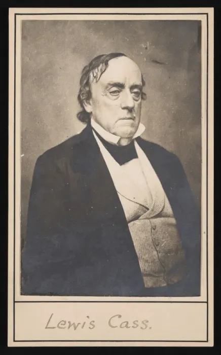 Framed Print : Portrait of Lewis Cass (1782-1866), Before 1866. Creator: Unknown Framed Print : Portrait of Lewis Cass (1782-1866), Before 1866. Creator: Unknown