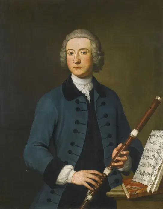 Framed Print : Portrait of Lewis Christian Austin Granom, 1743. Artist: Gibson, Thomas (c. 1680-1751) Framed Print : Portrait of Lewis Christian Austin Granom, 1743. Artist: Gibson, Thomas (c. 1680-1751)