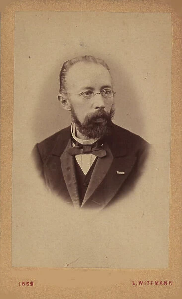 Portrait of the librettist and composer Franz Friedrich Richard Genée (1823-1895), 1869. Creator: Photo studio Leopold Wittmann