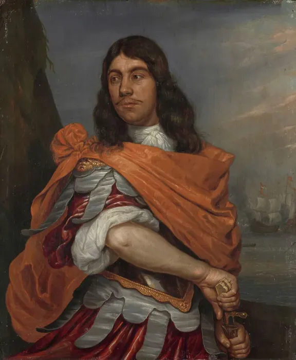 Framed Print : Portrait of Lieutenant-Admiral Cornelis Tromp in Roman Costume, 1650-1692. Creator: Abraham van Westervelt Framed Print : Portrait of Lieutenant-Admiral Cornelis Tromp in Roman Costume, 1650-1692. Creator: Abraham van Westervelt