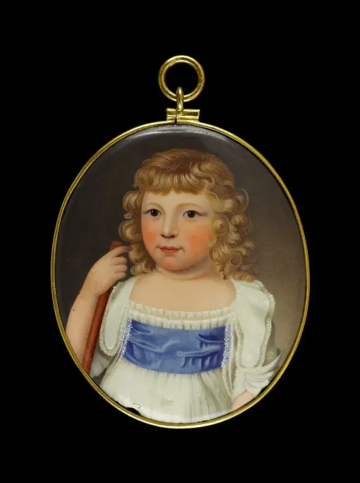 Framed Print : Portrait of a little girl, between 1790 and 1810. Creator: English School Framed Print : Portrait of a little girl, between 1790 and 1810. Creator: English School