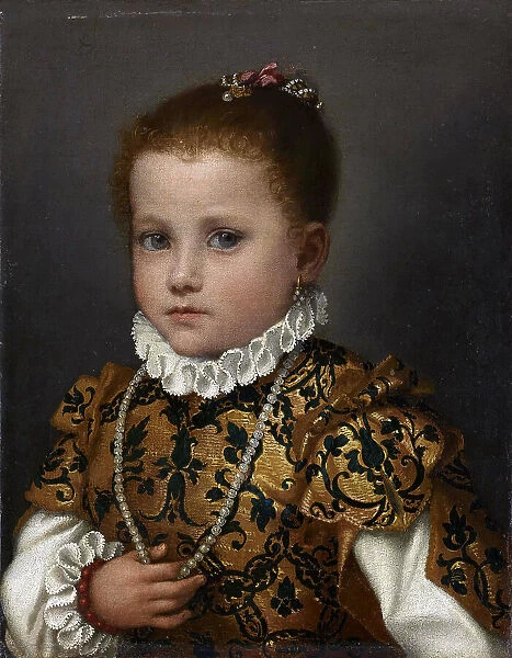 Portrait of a little girl from the Redetti family, 1570-1572. Creator: Moroni, Giovan Battista (1520 / 25-1578)